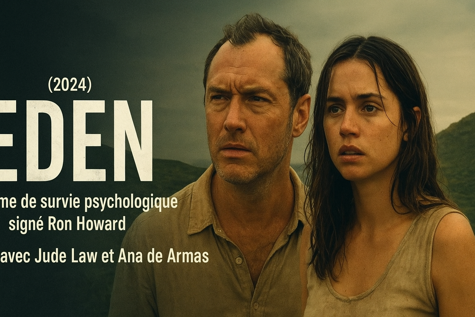 Eden (2024) : un drame de survie psychologique signé Ron Howard avec Jude Law et Ana de Armas